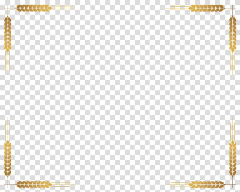 Wheat border, Pizza Pasta, Wheat frame transparent background PNG clipart