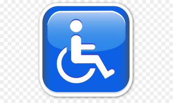 Wheelchair Disability Emoji Image Disabled parking permit - wheelchair 