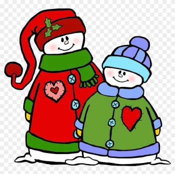 Whimsy Workshop Teaching - Two Snowman Clip Art