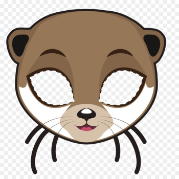 Whiskers Mask Stock photography Illustration - Vector otter Whiskers Mask Stock photography Illustration - Vector otter