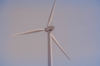 White 3-blade Wind Turbine White 3-blade Wind Turbine