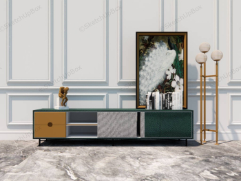 White Accent Wall TV Stand Idea SketchUp 3D Model .skp File Download - SketchupBox White Accent Wall TV Stand Idea SketchUp 3D Model .skp File Download - SketchupBox