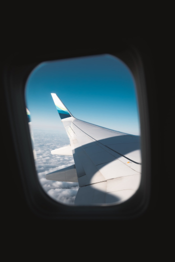 White Airplane Wing White Airplane Wing