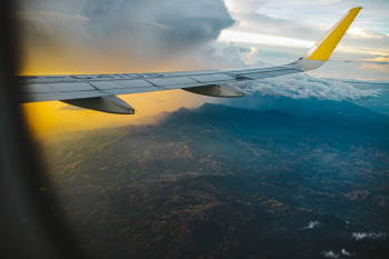 White Airplane Wing White Airplane Wing