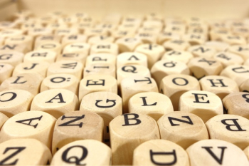 White Alphabet Dice White Alphabet Dice