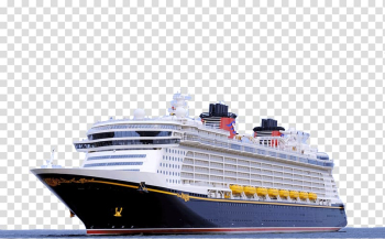 White and black cruise ship, Disney Cruise Line Disney Dream Walt Disney World Bahamas Disney Magic, cruise ship transparent background PNG clipart