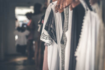 White and Black Floral Cap-sleeved Shirt White and Black Floral Cap-sleeved Shirt