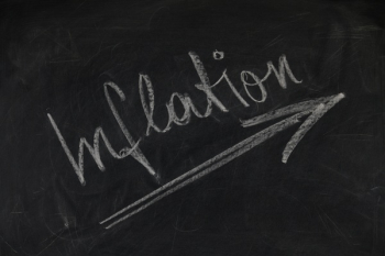 White and Black Inflation Chalk Board Writing