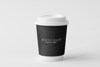 White and Black Plastic Cup