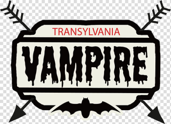 White and black Transylvania Vampire logo, Watercolor painting Poster New Year's resolution, Red watercolor effect transparent background PNG clipart