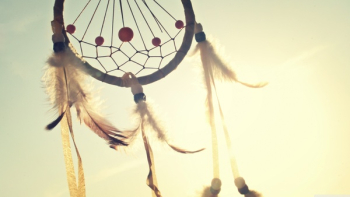 white and blue dream catcher white and blue dream catcher