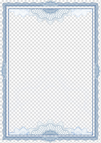 White and blue frame graphic illustration, Adobe Illustrator Computer file, Authorization template transparent background PNG clipart