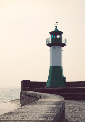 White and Green Lighthouse White and Green Lighthouse