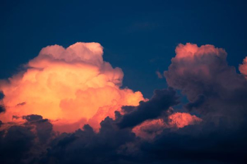 white and orange clouds white and orange clouds