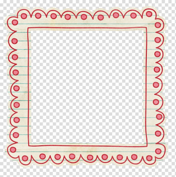 White and red avatar border, frame Film frame Digital frame, Red Frame transparent background PNG clipart