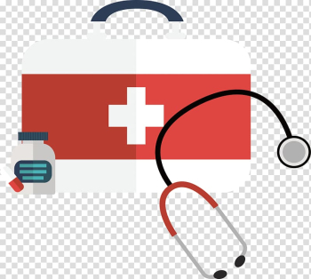 White and red first aid kit , Health Care Chunyun First aid kit Patient, Red and white first aid kit transparent background PNG clipart