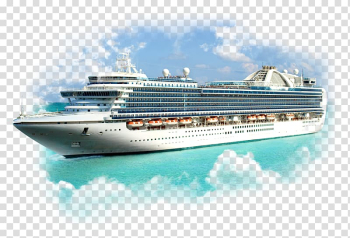 White and teal cruise ship, Montego Bay Cruise ship Cruising Cruise line, cruise ship transparent background PNG clipart
