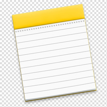 White and yellow lined paper , material notebook yellow paper product, Notes transparent background PNG clipart