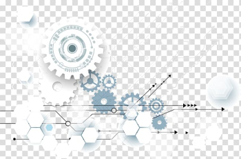 White animated illustration, Gear Technology Wheel Illustration, gear tech fashion line transparent background PNG clipart