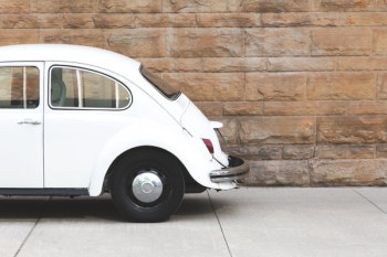 White Antique Car White Antique Car
