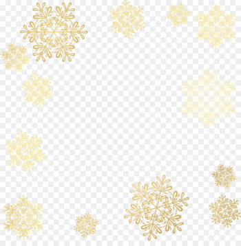 White Area Pattern - Vector painted golden snowflakes White Area Pattern - Vector painted golden snowflakes