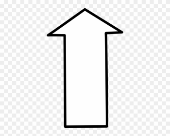 White Arrow Clipart - White Arrow Pointing Up