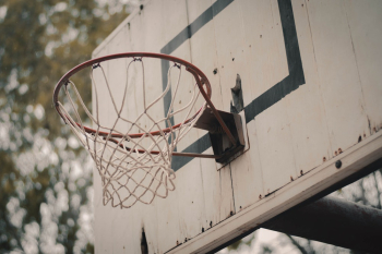 White Basketball Hoop White Basketball Hoop