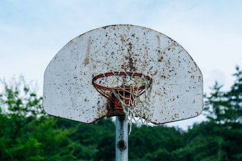 White Basketball Hoop White Basketball Hoop