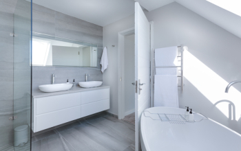 White Bathroom Interior White Bathroom Interior