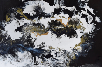 White, Black, and Gray Abstract Painting White, Black, and Gray Abstract Painting