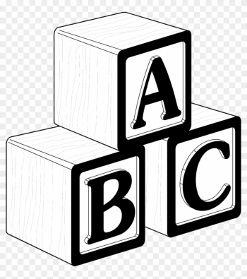 White Block Cliparts - Baby Blocks Clip Art