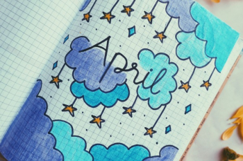 White, Blue, and Purple Stars Illustration White, Blue, and Purple Stars Illustration