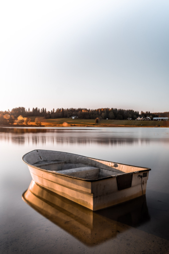 White Boat on Body of Water White Boat on Body of Water