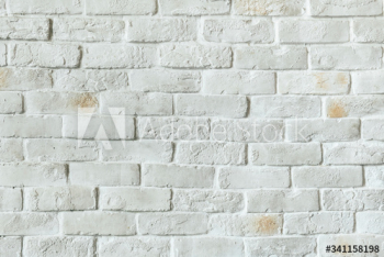 White brick wall background White brick wall background