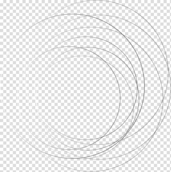 White Circle Structure Angle Pattern, Black lines transparent background PNG clipart