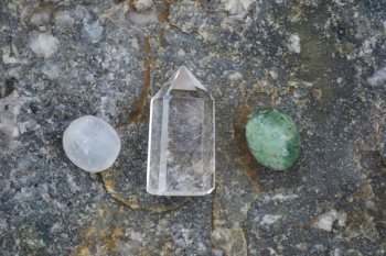 White Clear and Green Healing Crystals White Clear and Green Healing Crystals