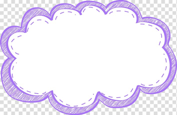 White cloud , Cloud Frames Free content , Purple Frame transparent background PNG clipart