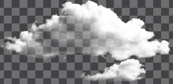 White cloud PNG transparent, no background