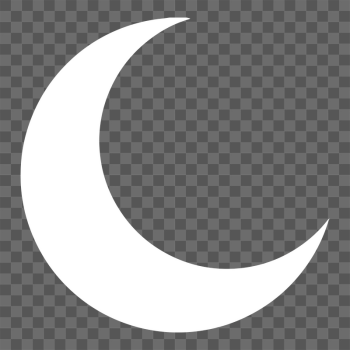 White crescent moon png sticker, | Free PNG - rawpixel