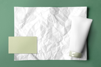 White crinkled paper on green | Free Photo - rawpixel White crinkled paper on green | Free Photo - rawpixel
