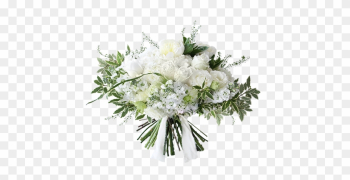 White Flowers Bouquet Png - Wedding