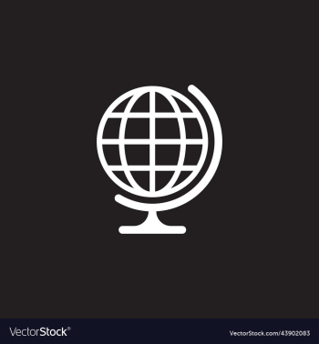 white globe or education icon