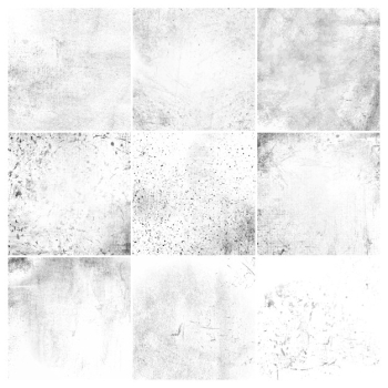 White grunge distressed texture set White grunge distressed texture set