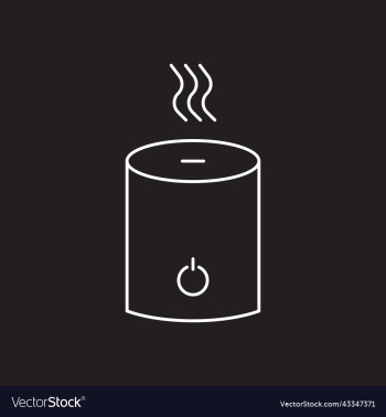 white humidifier line icon white humidifier line icon