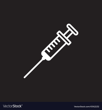 white injection line icon white injection line icon