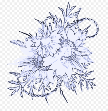 white line art plant flower cut flowers white line art plant flower cut flowers