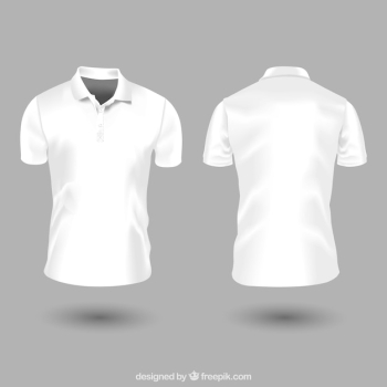 White man polo shirt template White man polo shirt template