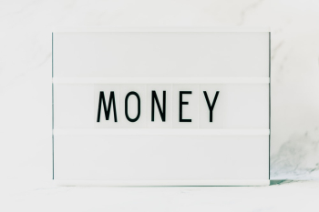 White Money Printed Card White Money Printed Card