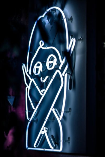 white neon signage white neon signage
