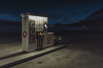 white Orcan fuel station white Orcan fuel station